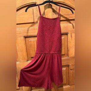 Dark Red!Burgundy stretchy romper by Hollister Size XS, NWT.